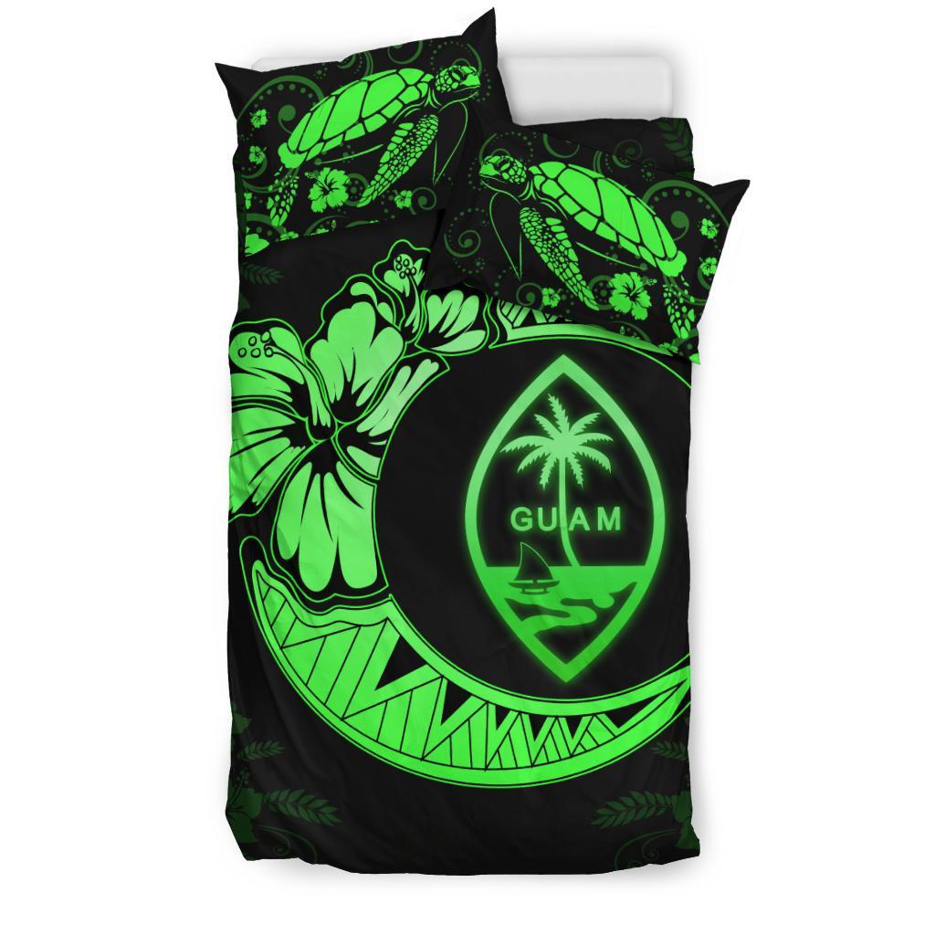 Guam Moon Bedding Set Green - Vibe Hoodie Shop