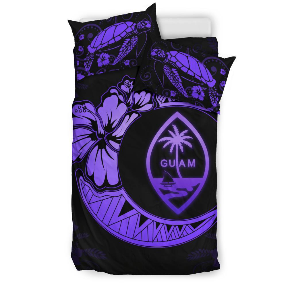 Guam Moon Bedding Set Violet - Vibe Hoodie Shop