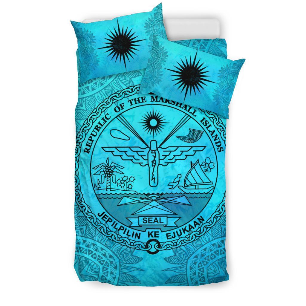 Marshall Islands Turquoise Bedding Set - Vibe Hoodie Shop