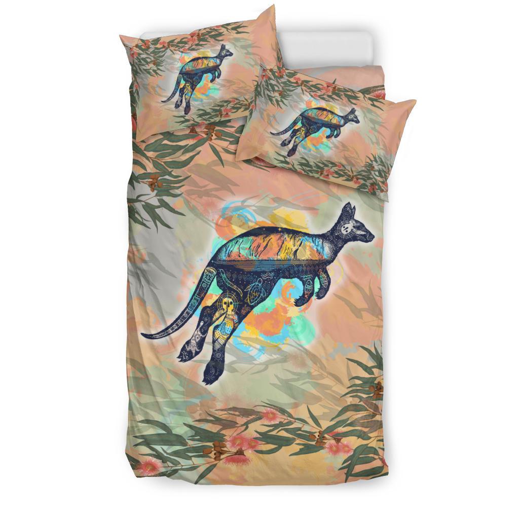 Bedding Sets - Kangaroo Bed Drawing Painting Sets - Vibe Hoodie Shop