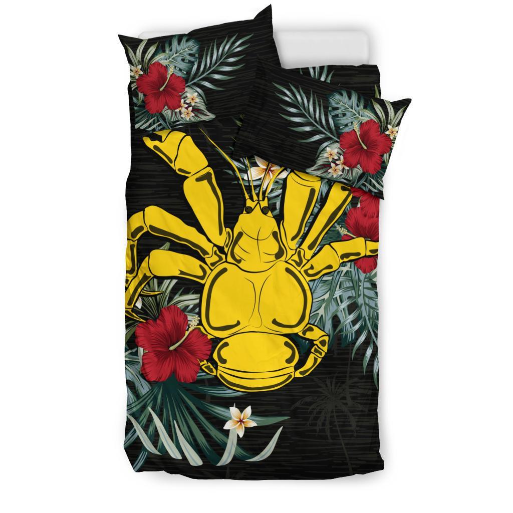 Niue Hibiscus Coconut Crab Bedding Set - Vibe Hoodie Shop