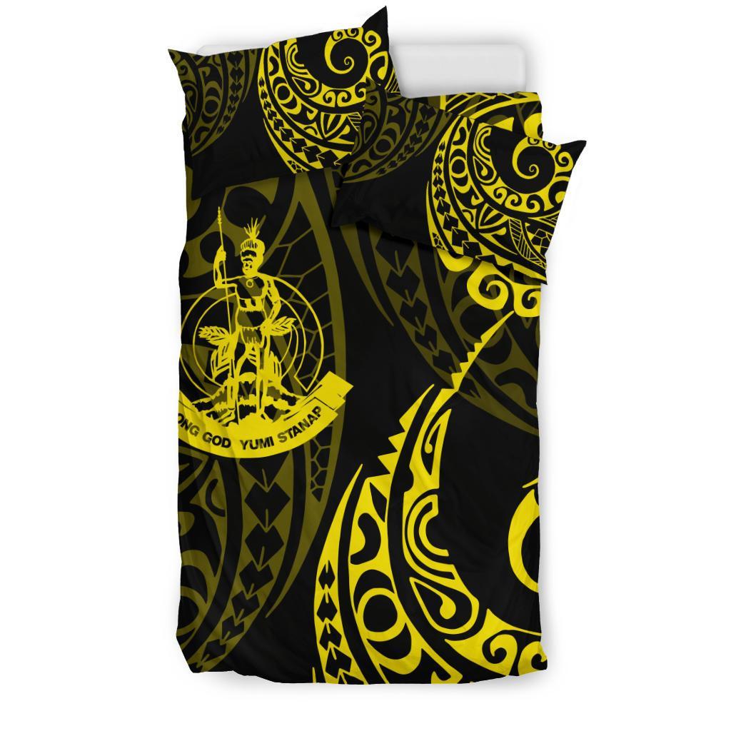 Vanuatu Polynesian Bedding Set - Tattoo Style 02 - Vibe Hoodie Shop