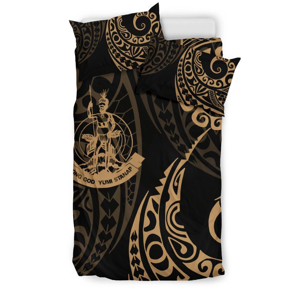 Vanuatu Polynesian Bedding Set - Tattoo Style 04 - Vibe Hoodie Shop