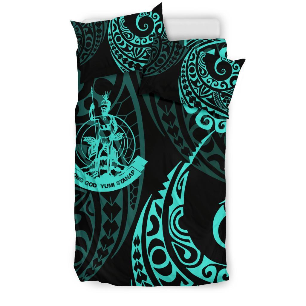 Vanuatu Polynesian Bedding Set - Tattoo Style 06 - Vibe Hoodie Shop