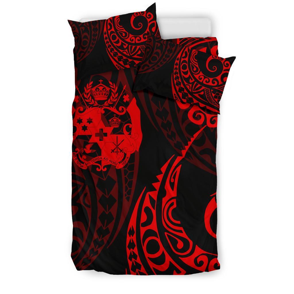 Tonga Polynesian Bedding Set - Tattoo Style 01 - Vibe Hoodie Shop