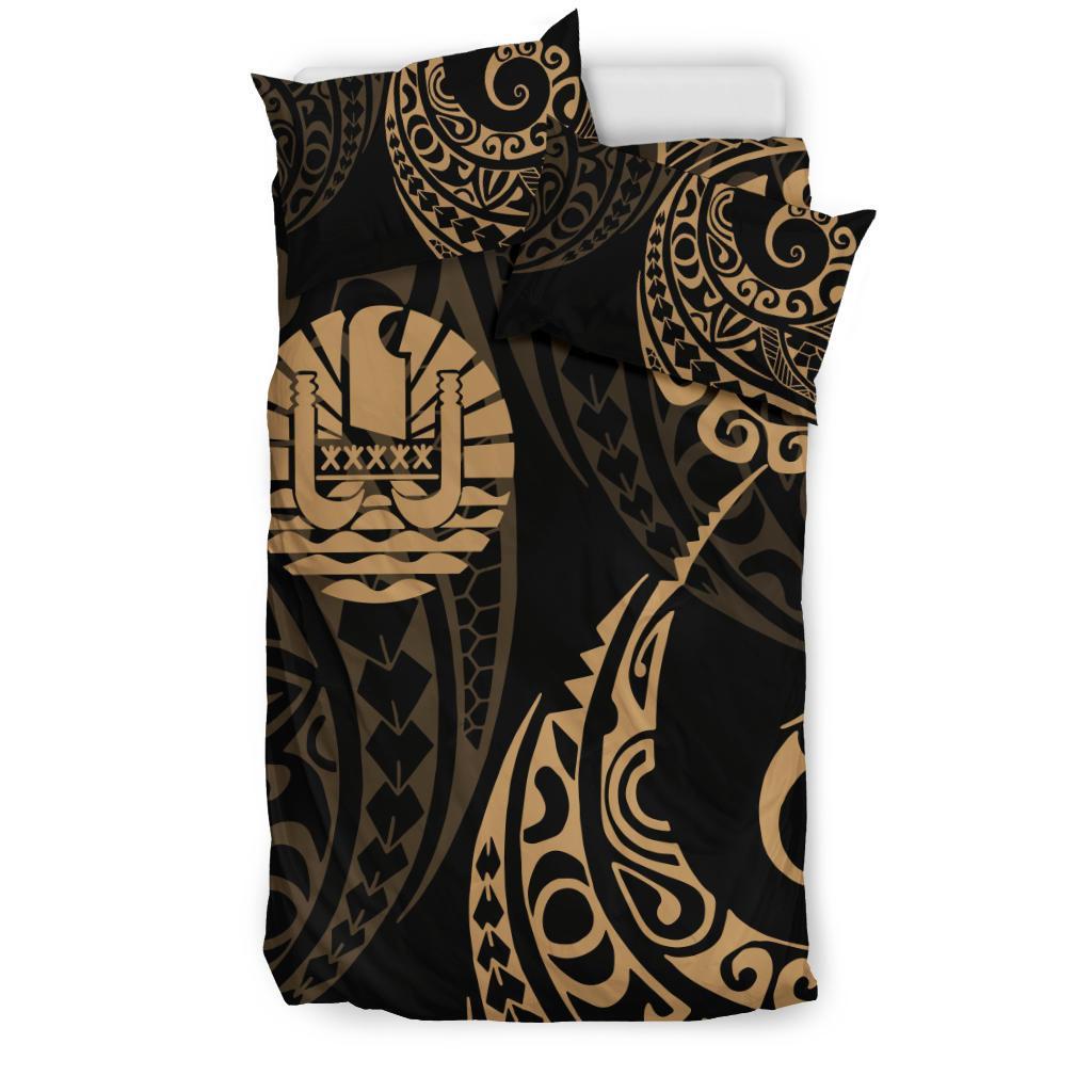 Tahiti Polynesian Bedding Set - Tattoo Style 04 - Vibe Hoodie Shop