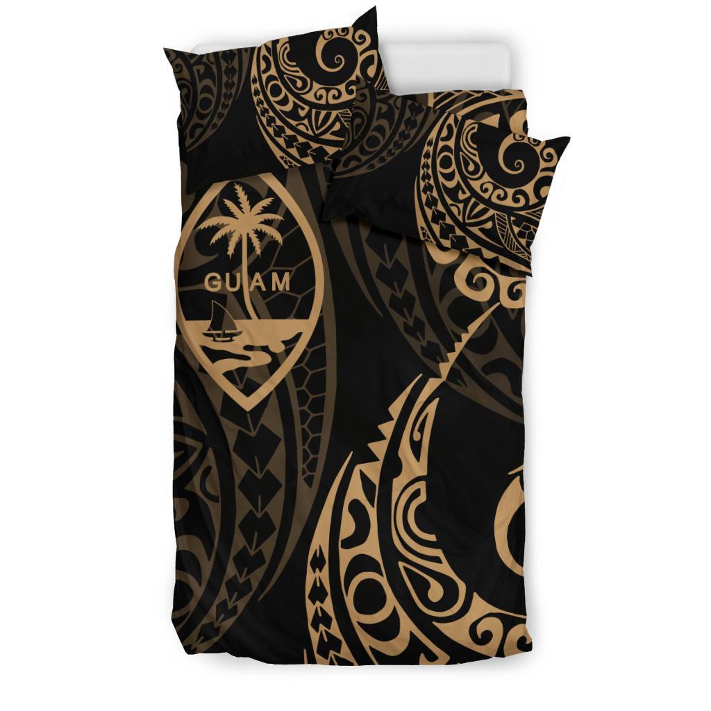 Guam Polynesian Bedding Set - Tattoo Style 02 - Vibe Hoodie Shop