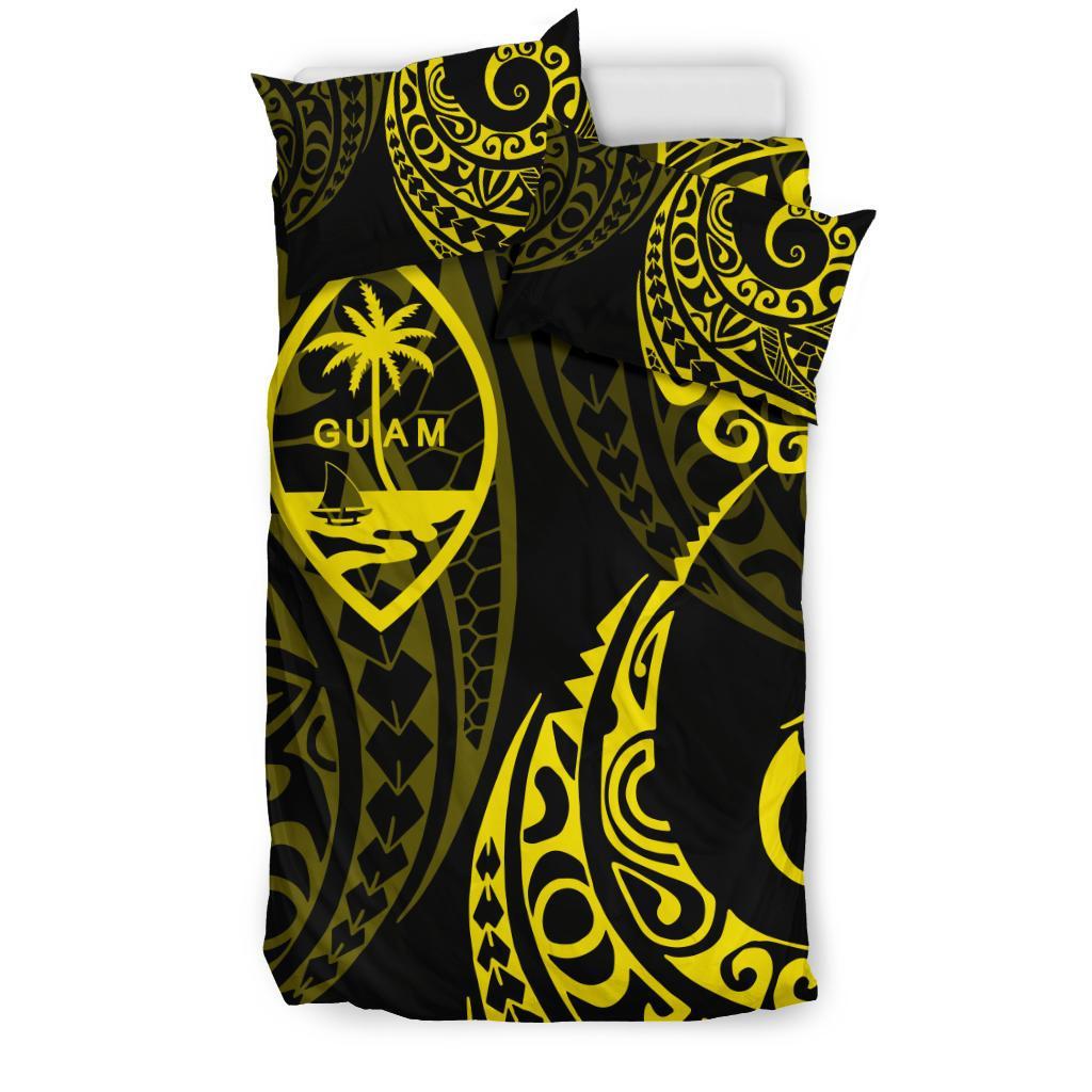 Guam Polynesian Bedding Set - Tattoo Style 08 - Vibe Hoodie Shop