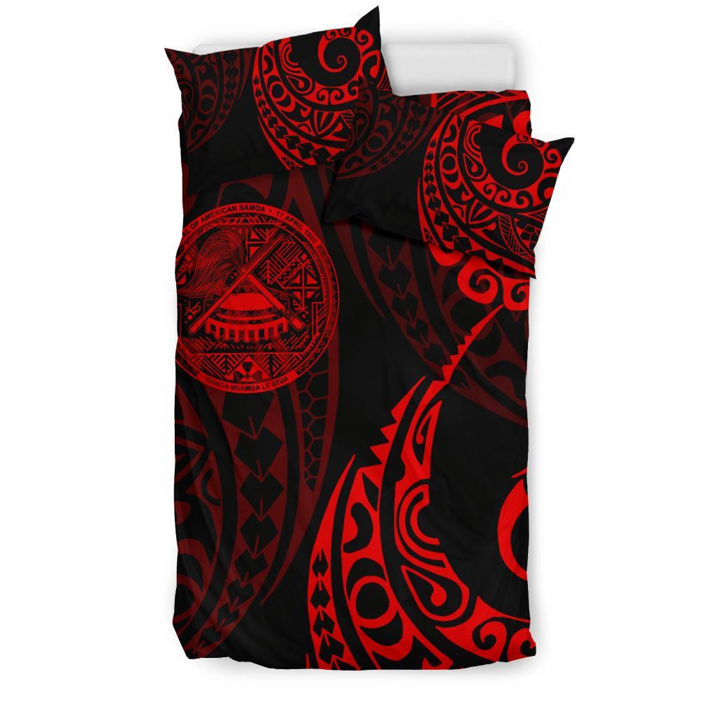 American Samoa Polynesian Bedding Set - Tattoo Style 06 - Vibe Hoodie Shop