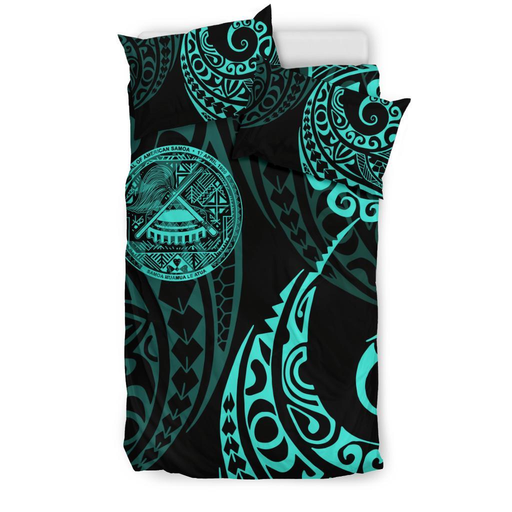 American Samoa Polynesian Bedding Set - Tattoo Style 07 - Vibe Hoodie Shop