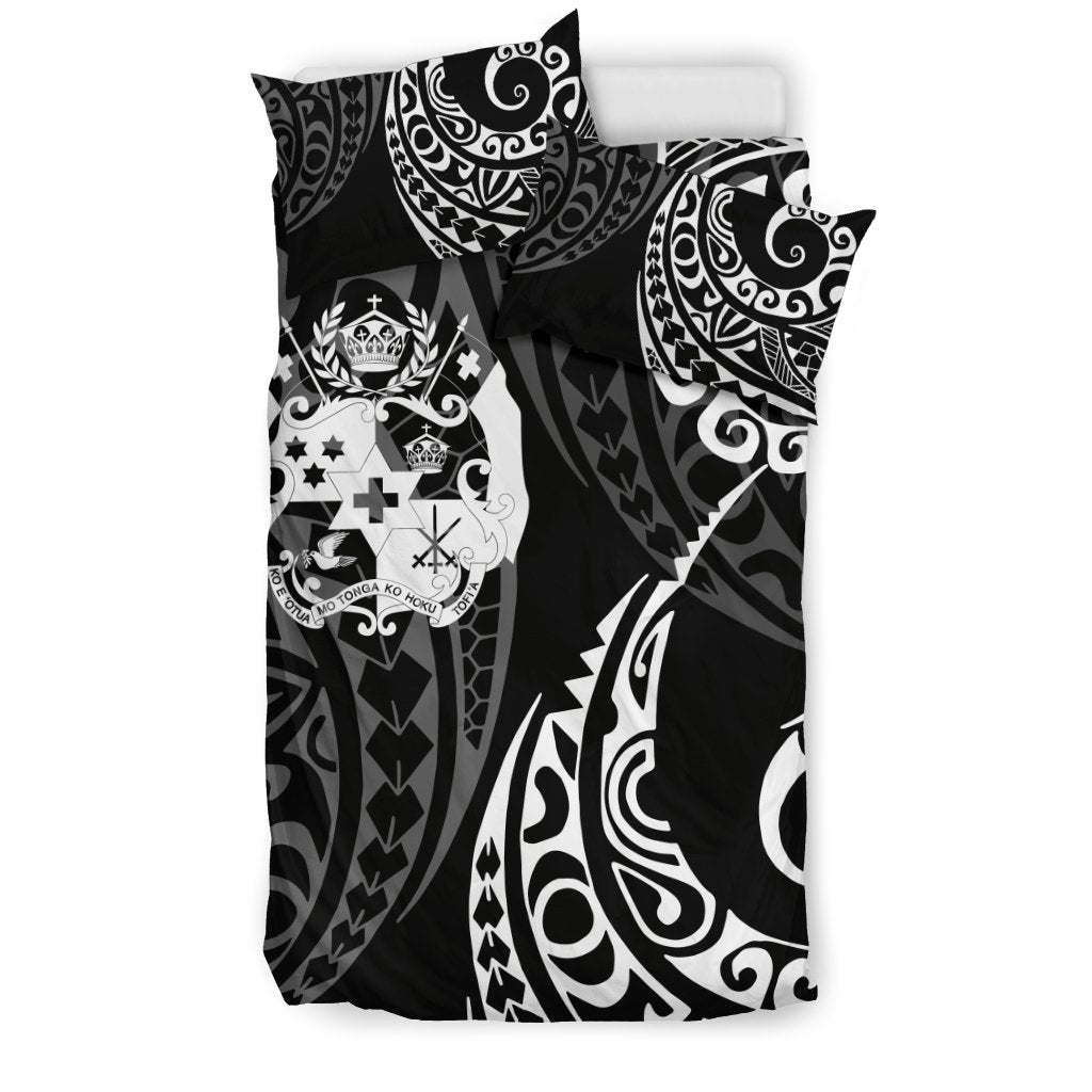 Tonga Polynesian Bedding Set - Tattoo Style 08 - Vibe Hoodie Shop