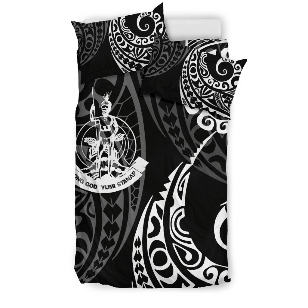 Vanuatu Polynesian Bedding Set - Tattoo Style 08 - Vibe Hoodie Shop