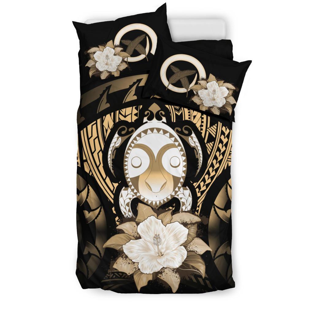 Vanuatu Gold Hibiscus Bedding Set - Vibe Hoodie Shop