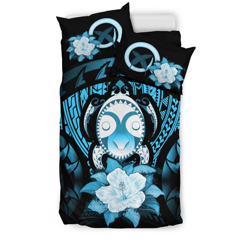 Vanuatu Turquoise Hibiscus Bedding Set - Vibe Hoodie Shop