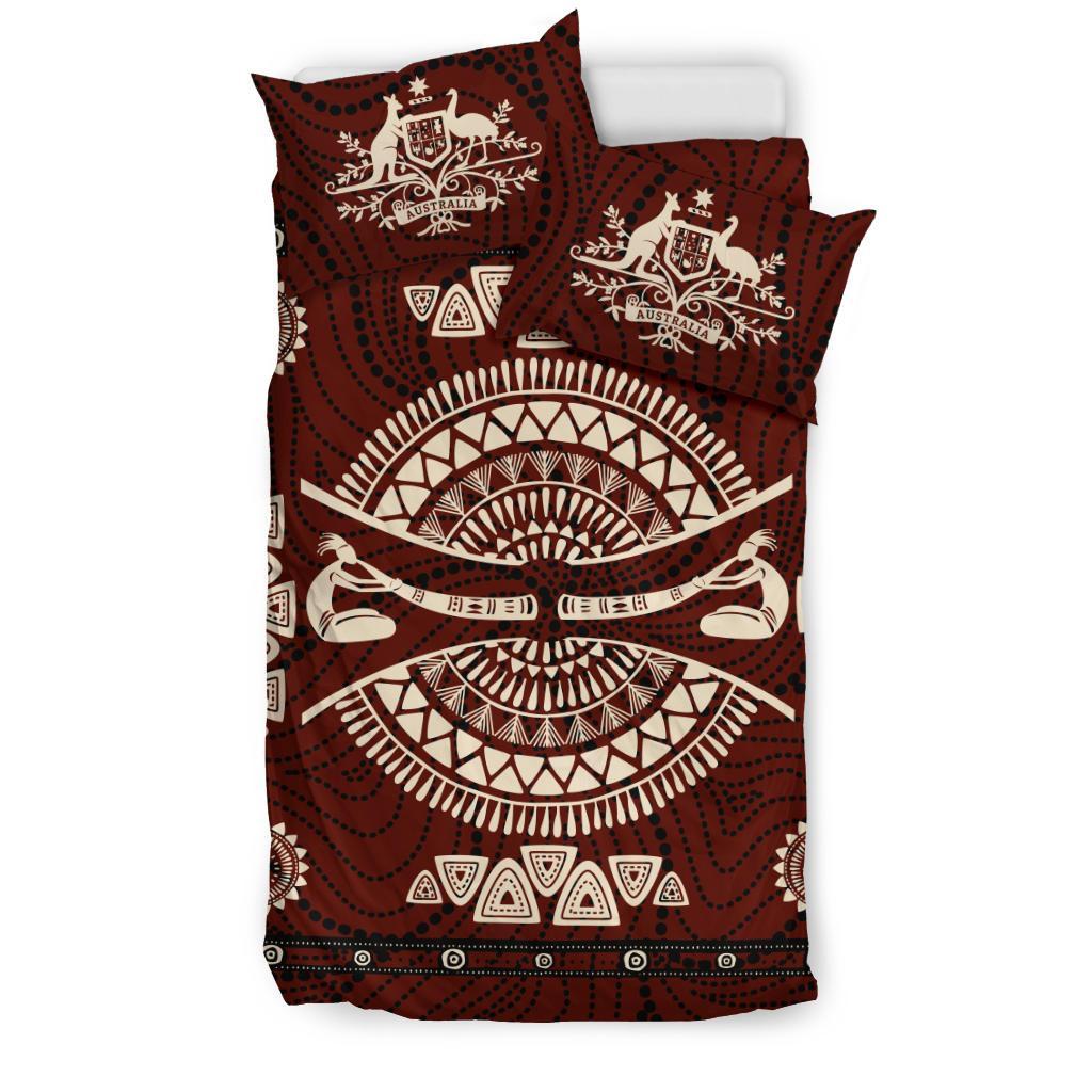 Aboriginal Bedding Sets, Didgeridoo Australia Indigenous Patterns Ver03 - Vibe Hoodie Shop