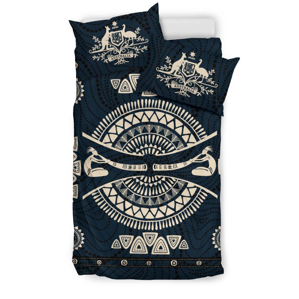 Aboriginal Bedding Sets, Didgeridoo Australia Indigenous Patterns Ver02 - Vibe Hoodie Shop