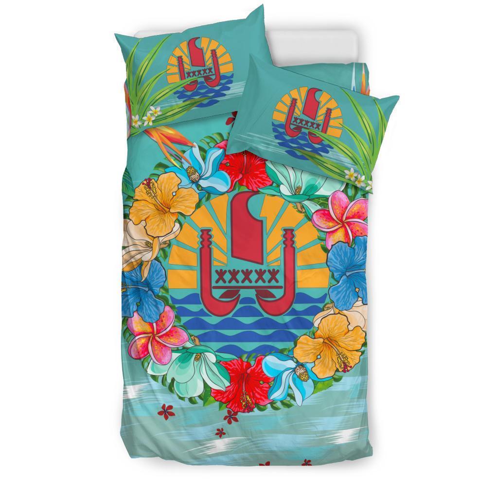 Tahiti Bedding Set - Tiffany Hibiscus - Vibe Hoodie Shop