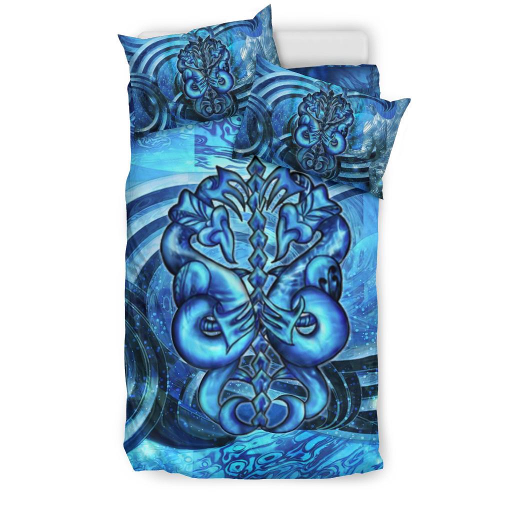 Blue Sea Tangaroa New Zealand Bedding Set - Vibe Hoodie Shop