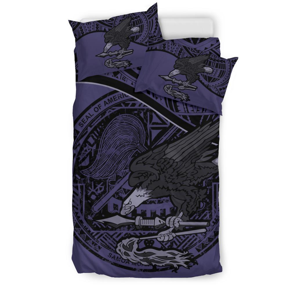 American Samoa Bedding Set Purple - Vibe Hoodie Shop