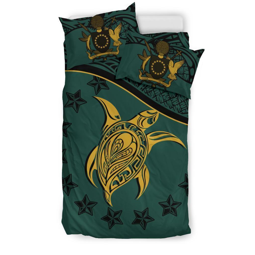 Cook Islands Bedding Set Dark Green - Vibe Hoodie Shop