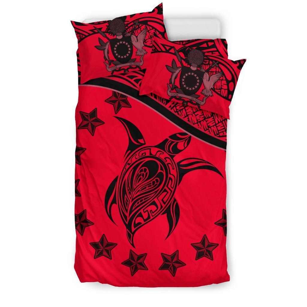 Cook Islands Bedding Set Red - Vibe Hoodie Shop