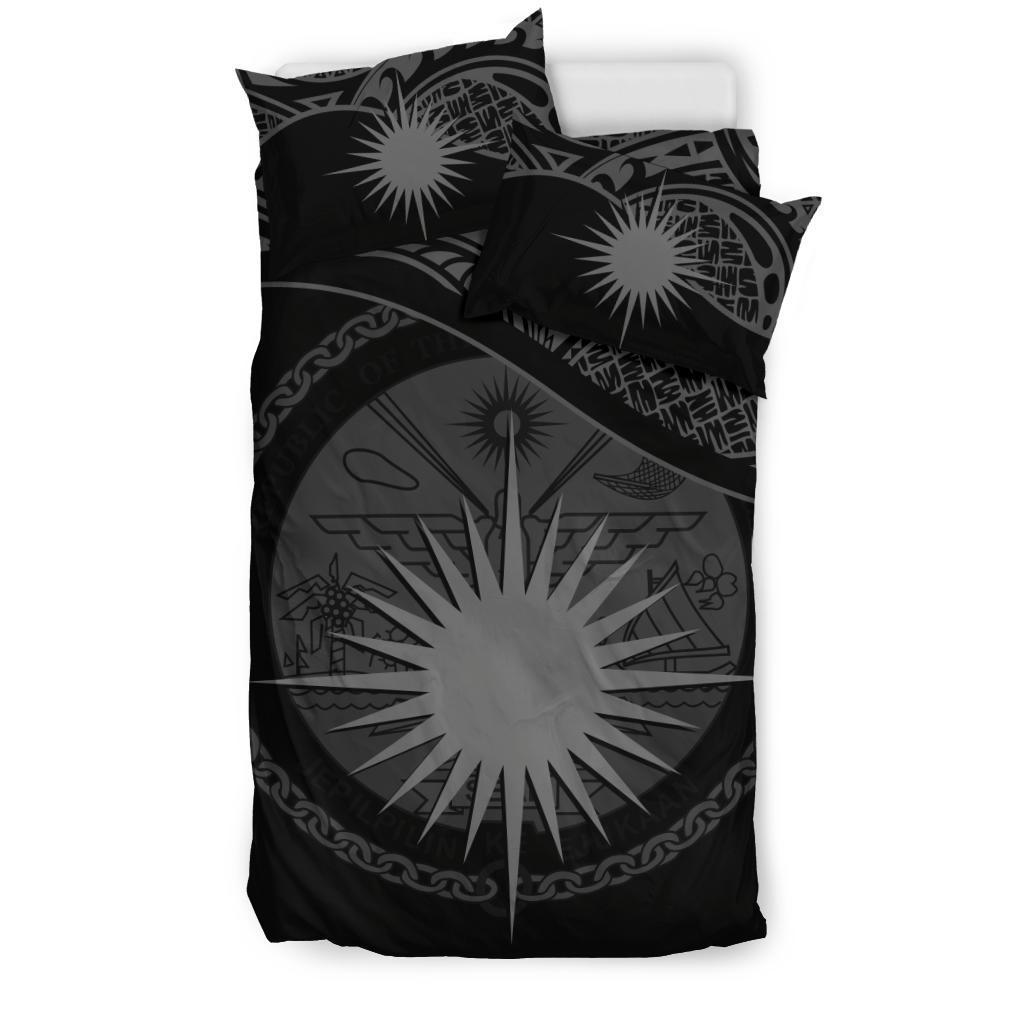 Marshall Islands Bedding Set Black - Vibe Hoodie Shop