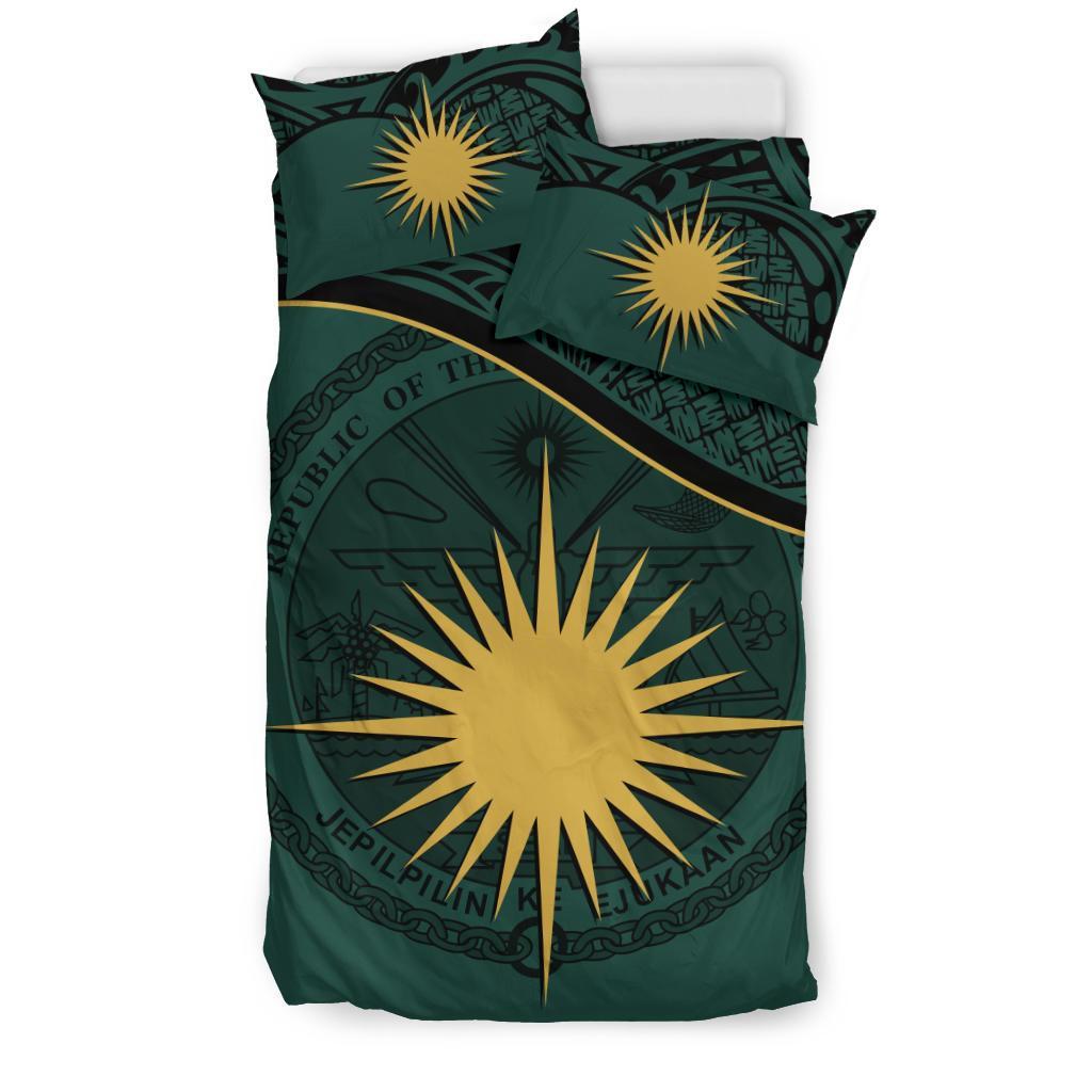 Marshall Islands Bedding Set Green - Vibe Hoodie Shop