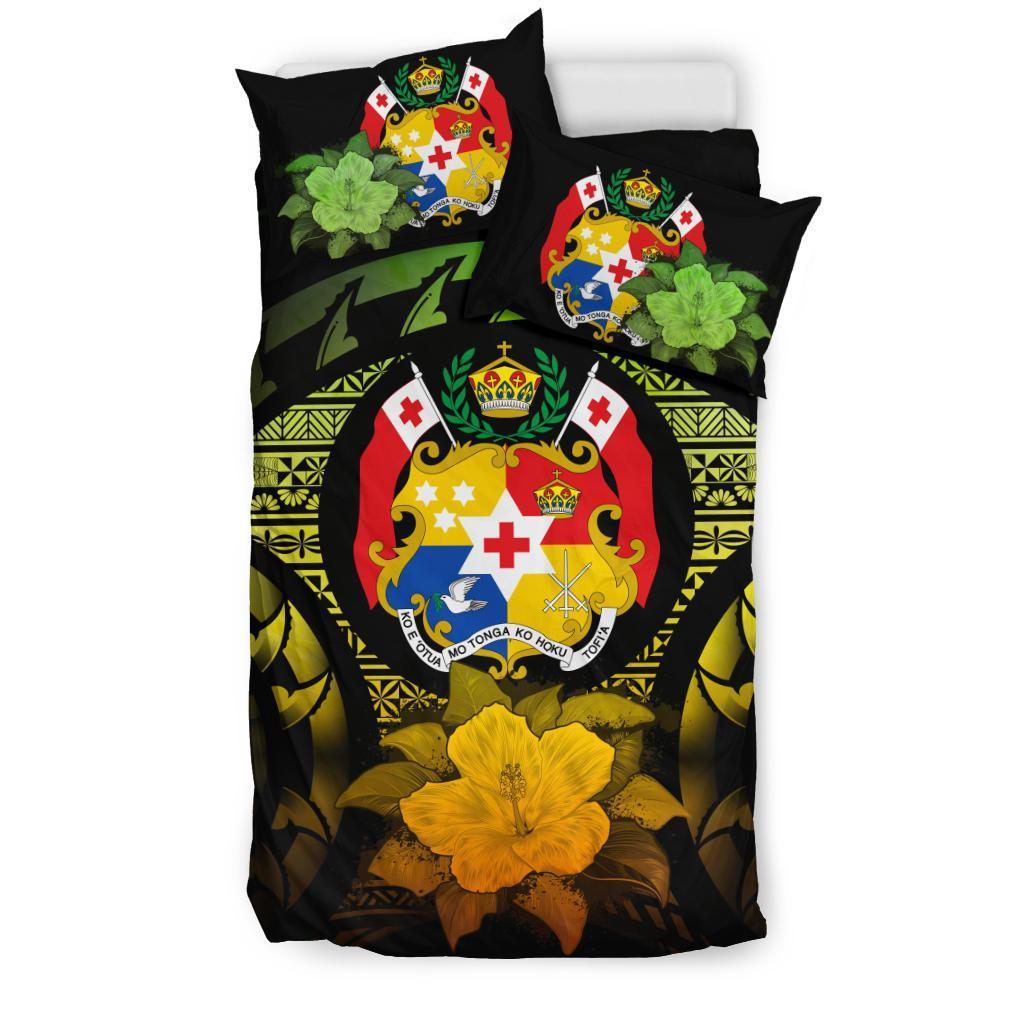 Tonga Reggae Hibiscus Bedding Set - Vibe Hoodie Shop