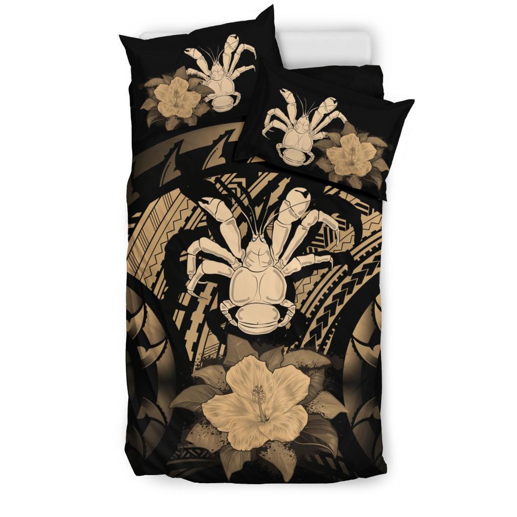 Niue Brown Hibiscus Bedding Set - Vibe Hoodie Shop