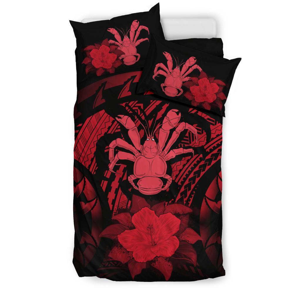 Niue Red Hibiscus Bedding Set - Vibe Hoodie Shop