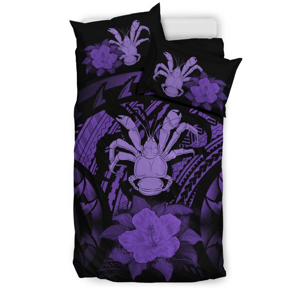 Niue Purple Hibiscus Bedding Set - Vibe Hoodie Shop