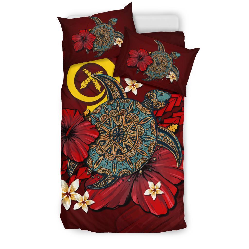 Vanuatu Bedding Set - Red Turtle Tribal - Vibe Hoodie Shop