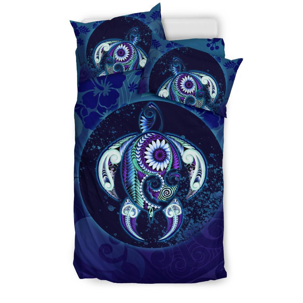 Maori Turtle Bedding Set Ocean Heartbeat - Vibe Hoodie Shop