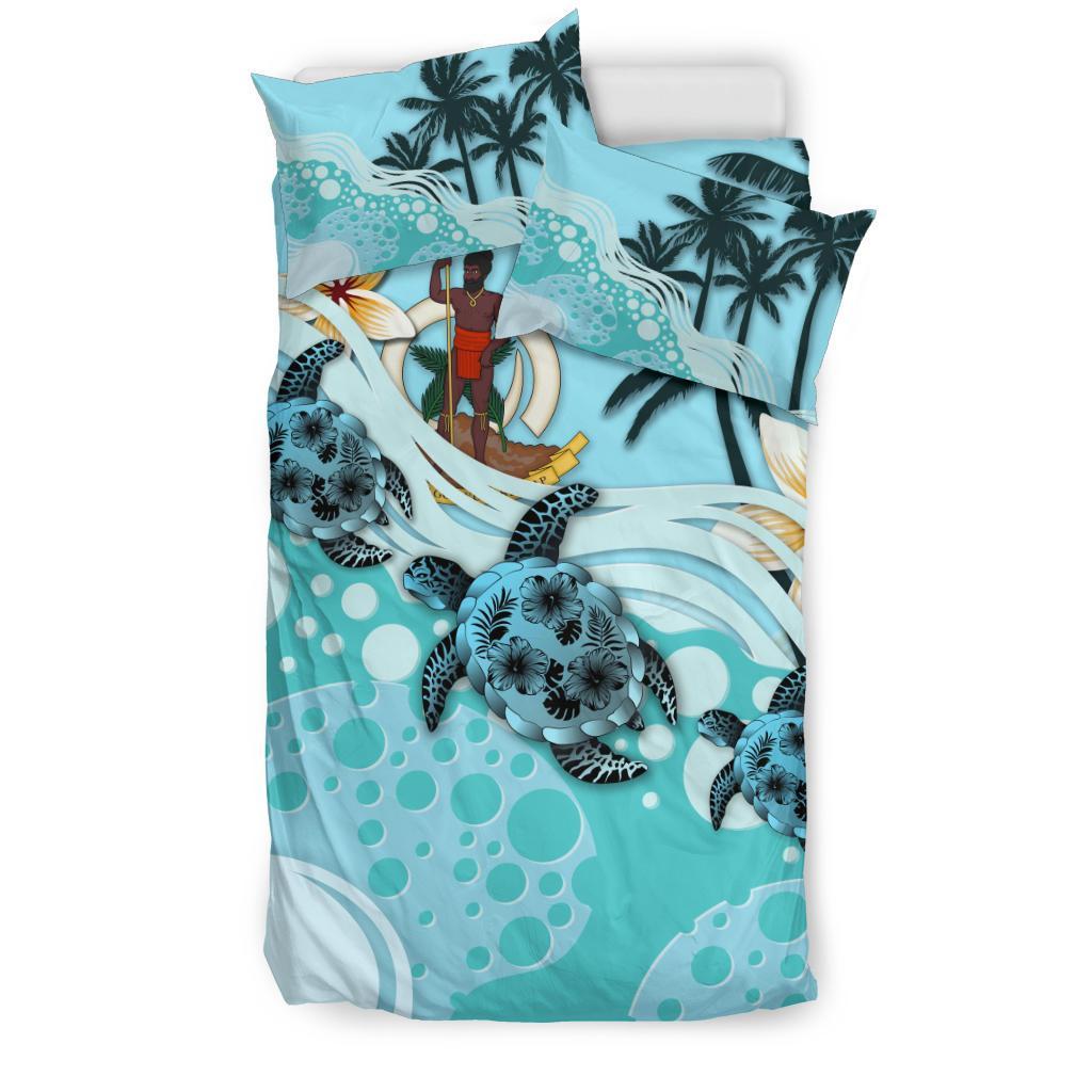 Vanuatu Bedding Set - Blue Turtle Hibiscus No - Vibe Hoodie Shop