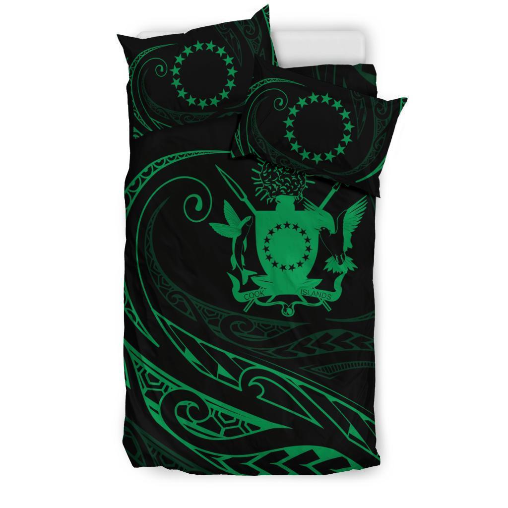 Cook Islands Bedding Set - Green - Frida Style - Vibe Hoodie Shop