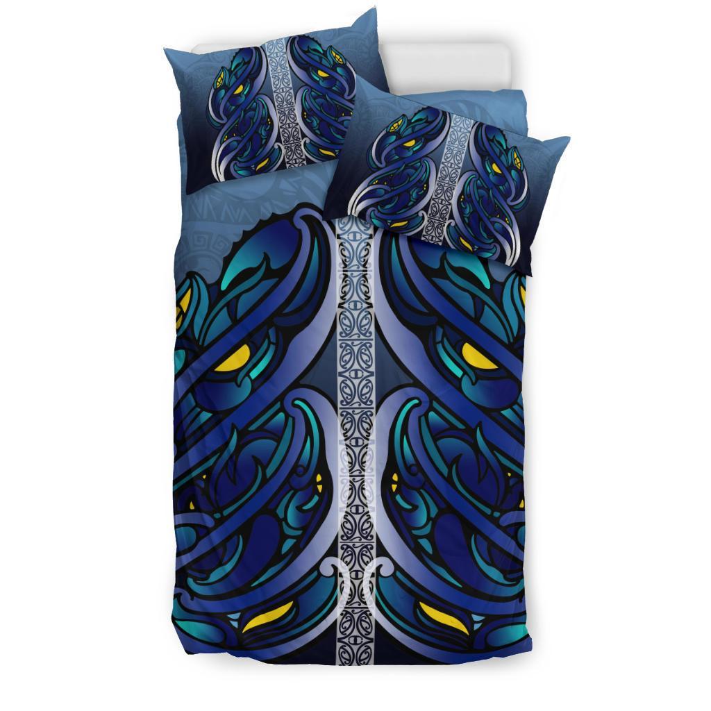 New Zealand Rugby Bedding Set Maori Taniwha Full Size Bed Sets - Vibe Hoodie Shop
