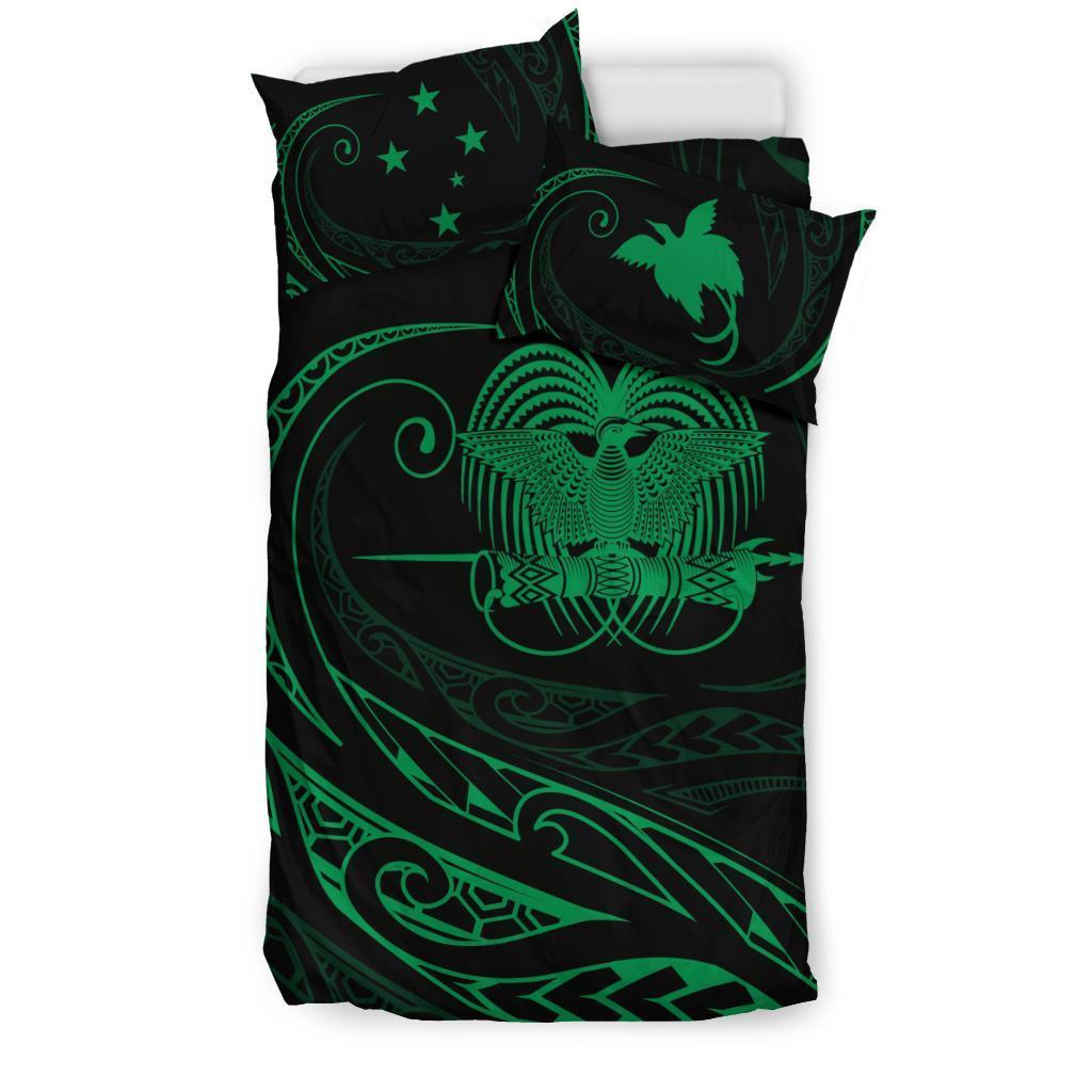 Papua New Guinea Bedding Set - Green - Frida Style - Vibe Hoodie Shop