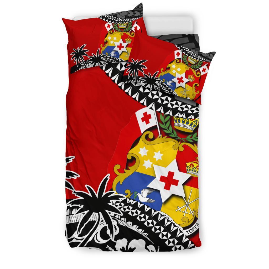 Tonga Bedding Set Polynesian Style Fall In The Wave - Vibe Hoodie Shop