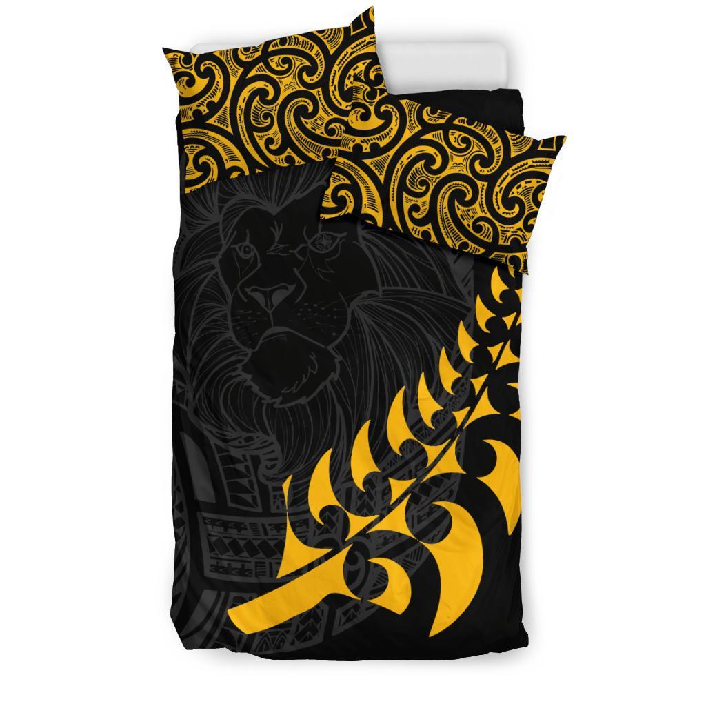 New Zealand Maori Lion Rugby Bedding Set - Vibe Hoodie Shop