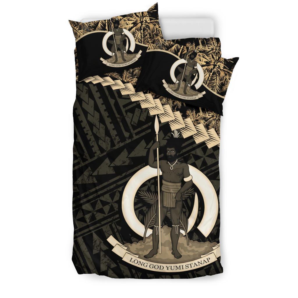 Vanuatu Bedding Set Golden Coconut 01 - Vibe Hoodie Shop