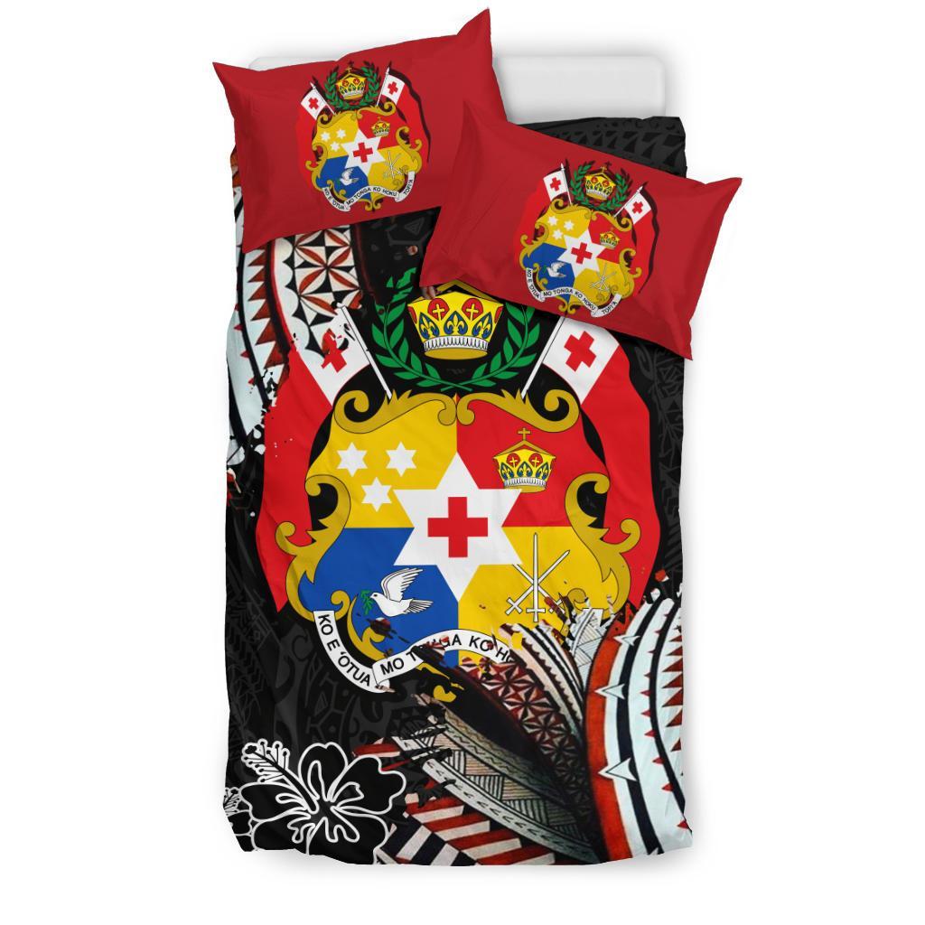 Tonga Coat Of Arms Ngatu Bedding Set - Vibe Hoodie Shop