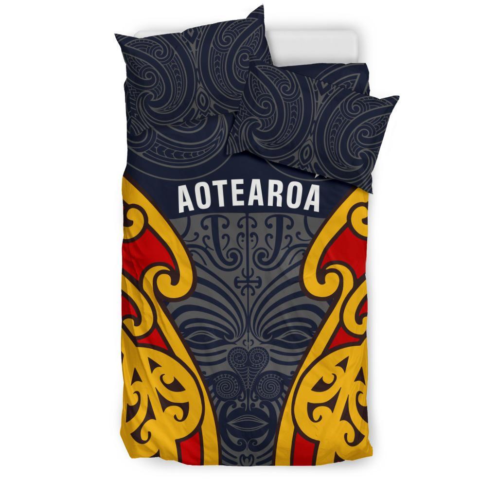 Aotearoa Bedding Set Maori Moko - Vibe Hoodie Shop