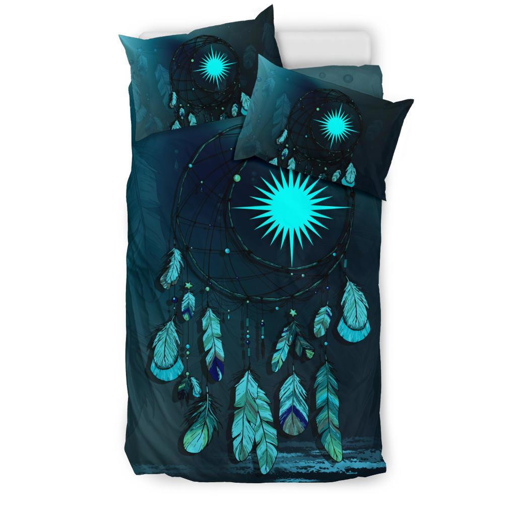 Marshall Islands Bedding Set Dreamcatcher Blue - Vibe Hoodie Shop