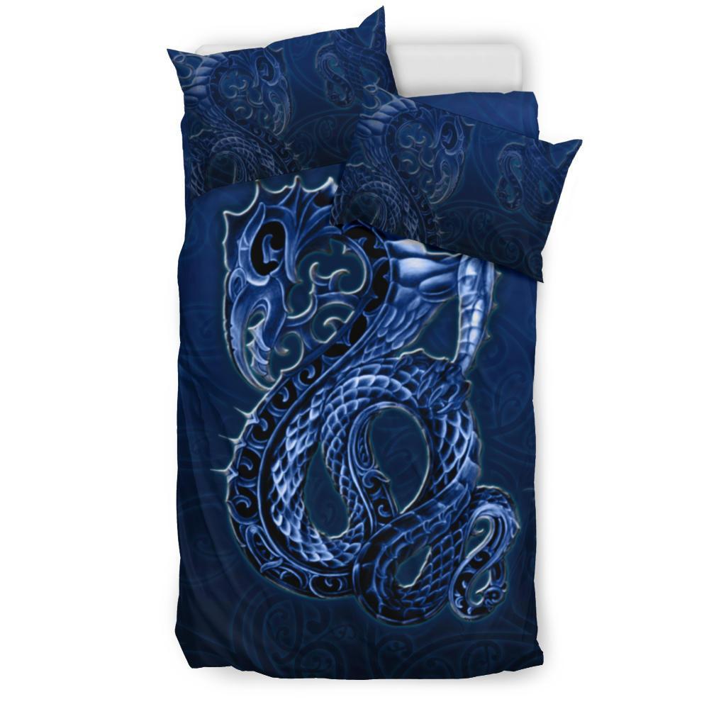 New Zealand Bedding Set, Maori Manaia Duvet Cover With Two Pillow Cases - Vibe Hoodie Shop