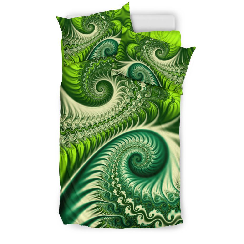 New Zealand Bedding Set, Koru Fern Duvet Cover And Pillow Case - Abstract Style - Vibe Hoodie Shop