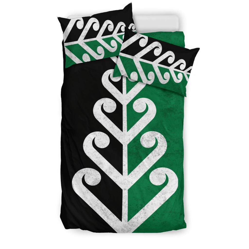 New Zealand Koru Fern Flag Bedding Set - Vibe Hoodie Shop