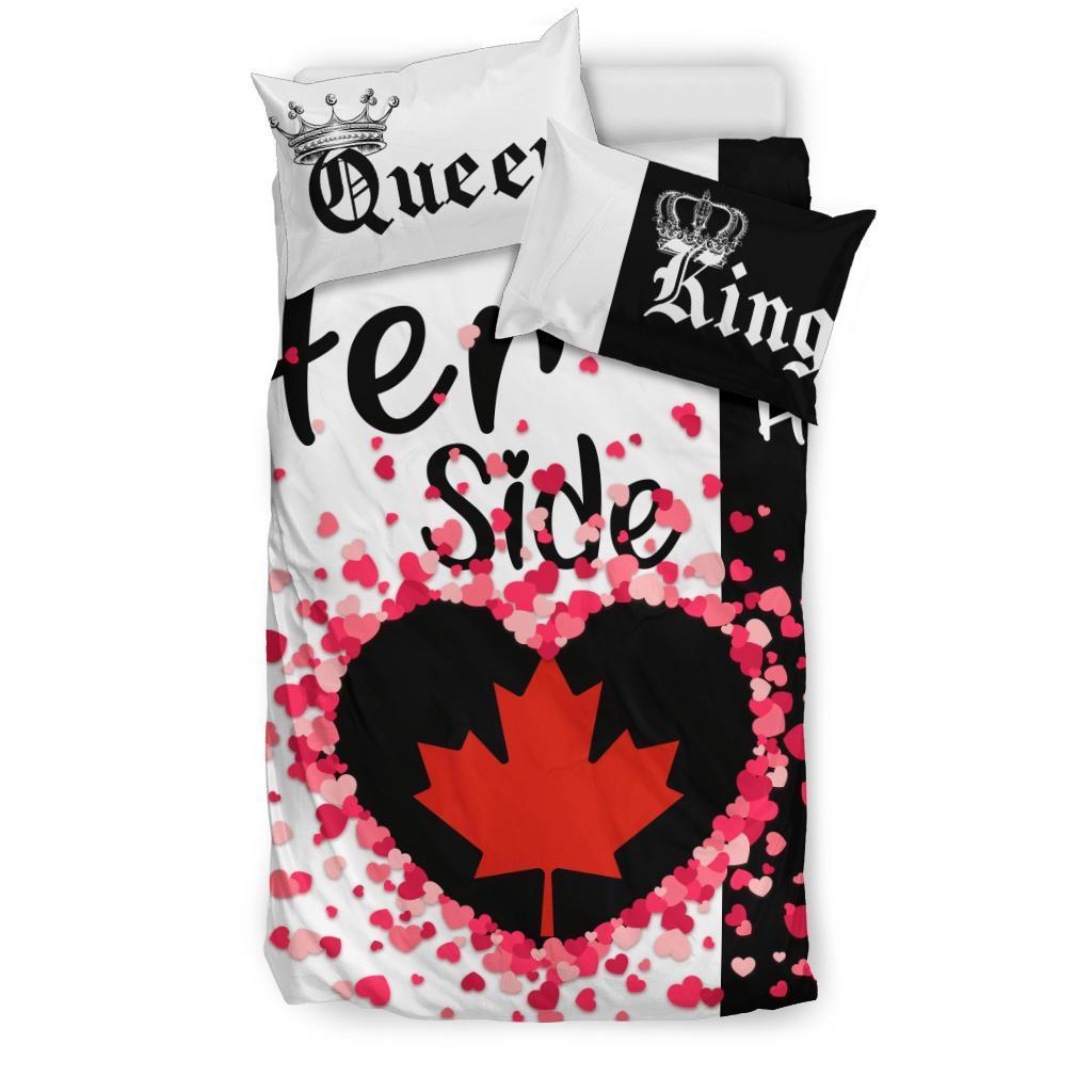 Canada Bedding Set Couple King/Queen Her Side/His Side - Vibe Hoodie Shop