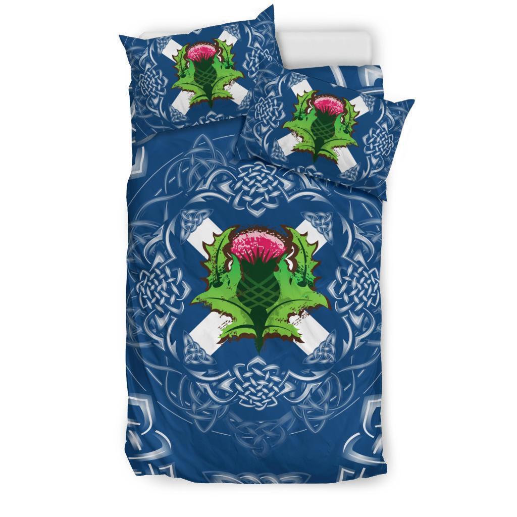 Scotland Bedding Set - Saltire Thistle - Vibe Hoodie Shop