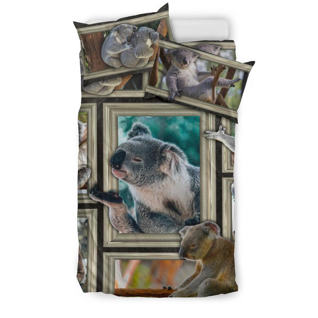 Bedding Set - 3D Koala Frames Bedding Set - Vibe Hoodie Shop