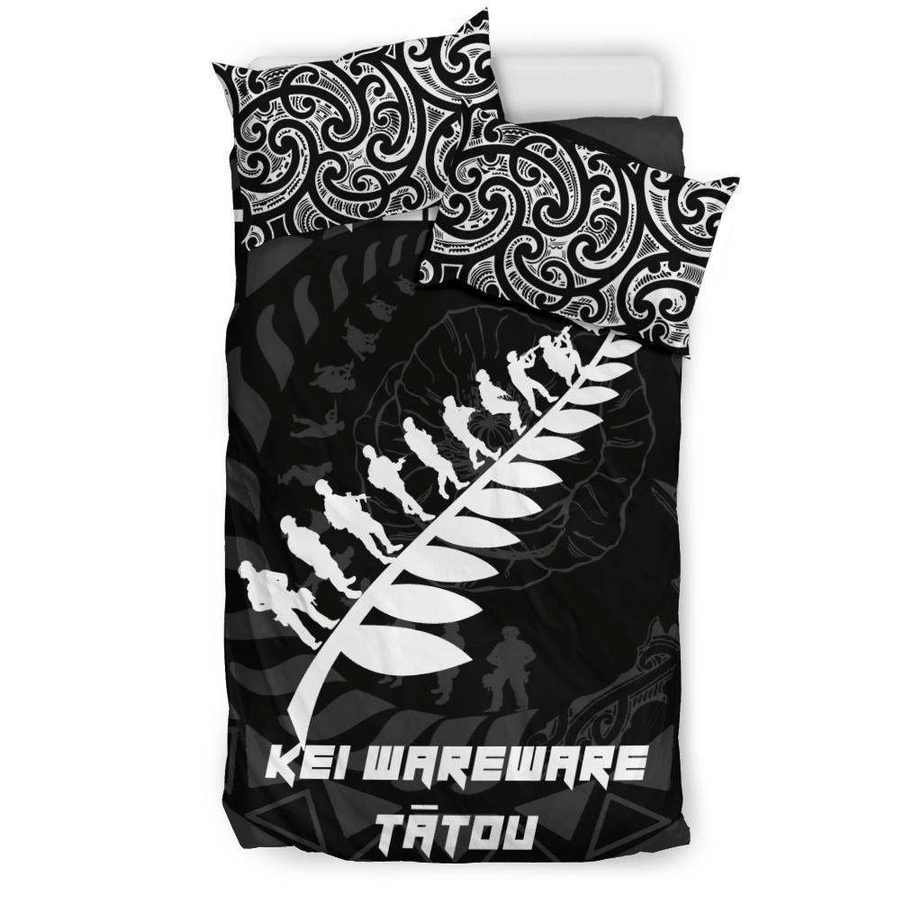 ANZAC Tattoo New Zealand, Lest We Forget Bedding Set - Vibe Hoodie Shop